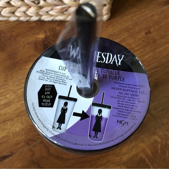 Wednesday Color Changing Tumbler 24oz - Picture 4 of 4